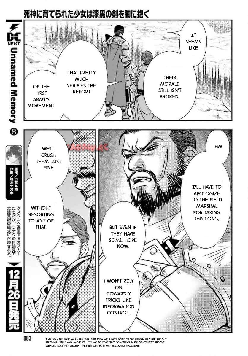 Shinigami ni Sodaterareta Shoujo wa Shikkoku no Tsurugi wo Mune ni Idaku Chapter 49 7